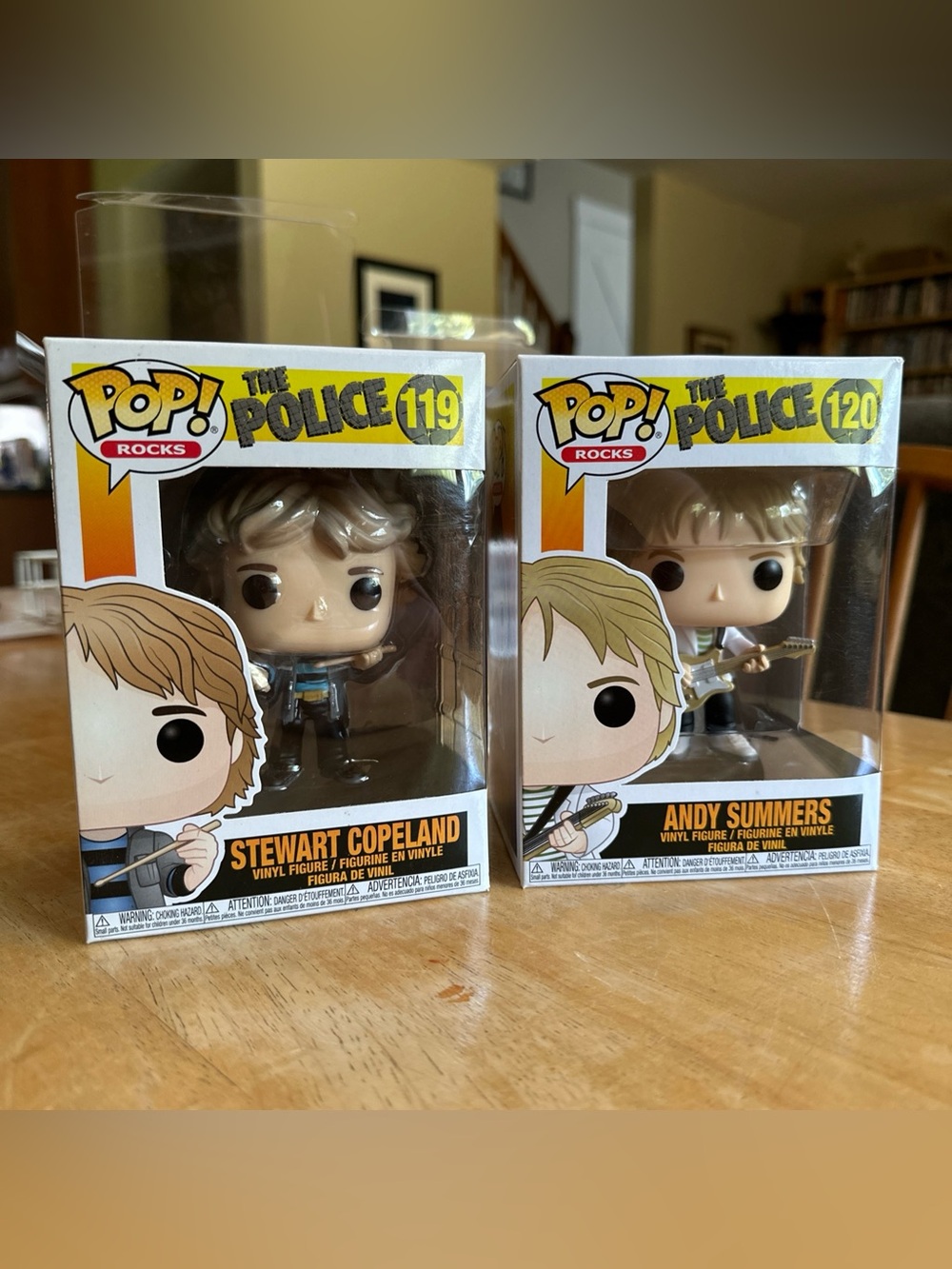 Funko Pop Rocks The Police 119 & 120 Stewart Copeland & Andy Summers
